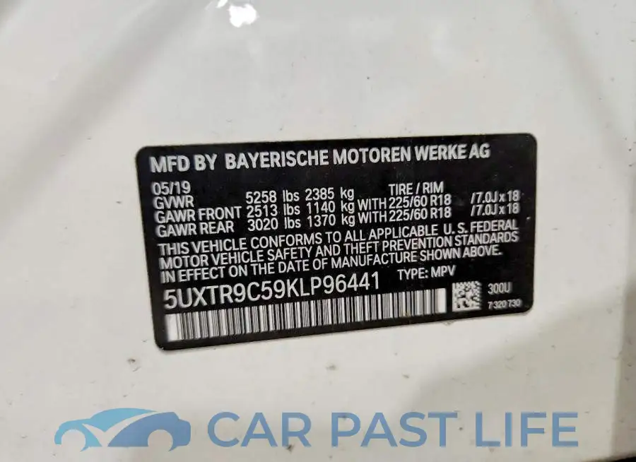 5UXTR9C59KLP96441# 13