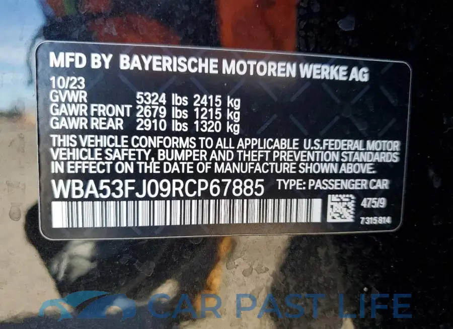 WBA53FJ09RCP67885# 13