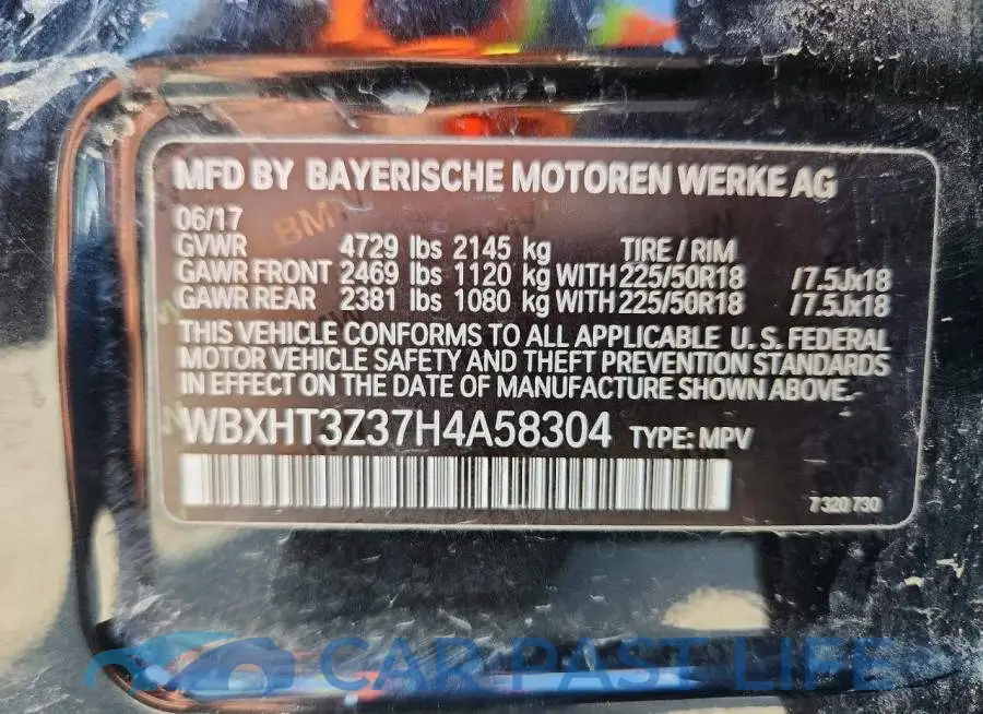 WBXHT3Z37H4A58304# 14