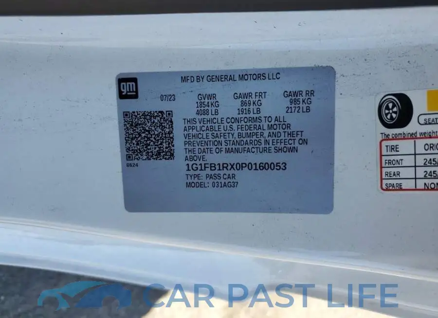 1G1FB1RX0P0160053# 13