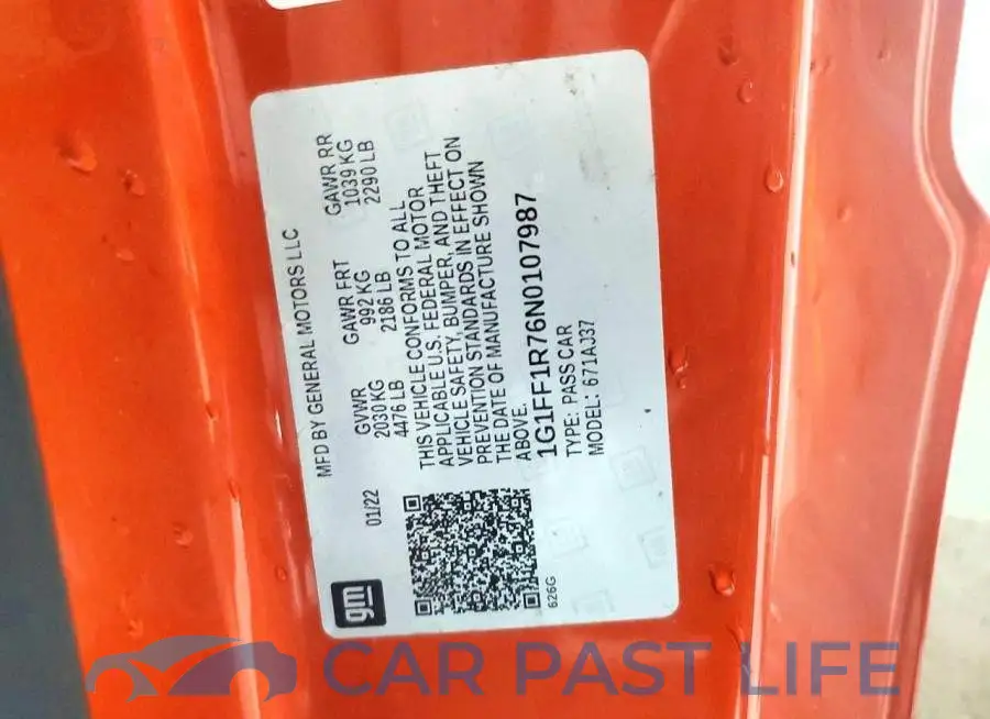 1G1FF1R76N0107987# 12