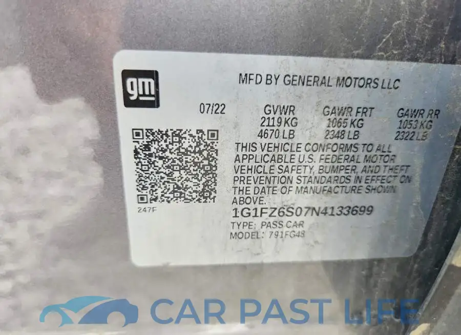 1G1FZ6S07N4133699# 12