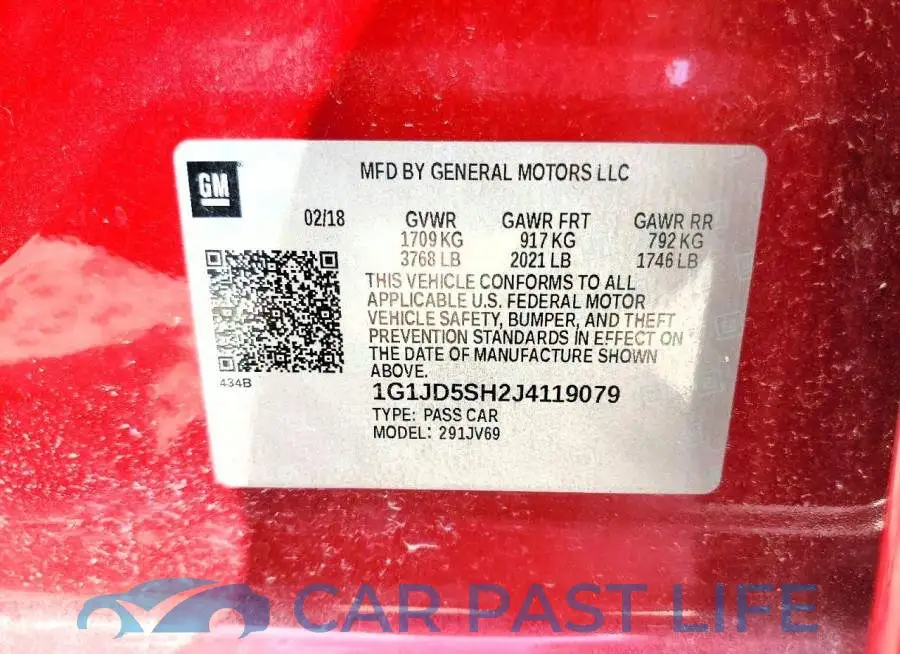1G1JD5SH2J4119079# 12