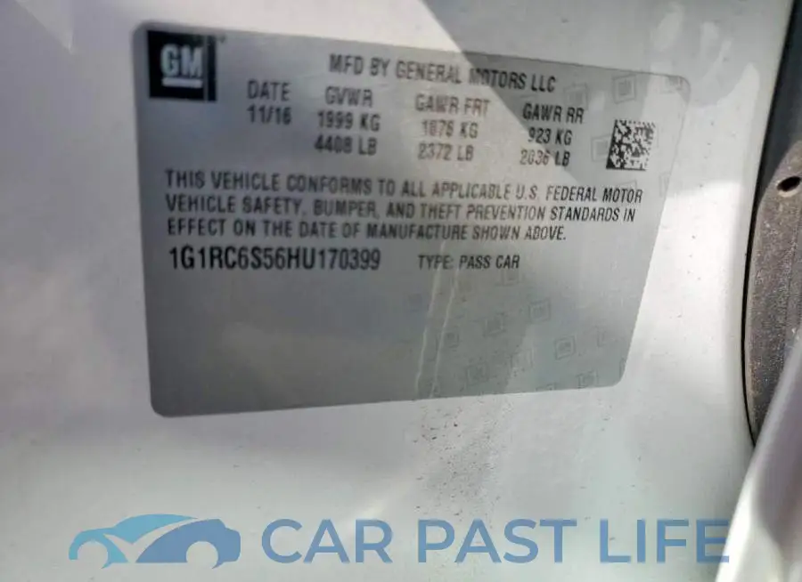1G1RC6S56HU170399# 12