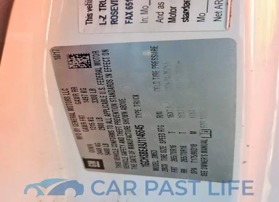 1GCHSBEA9J1146645# 12