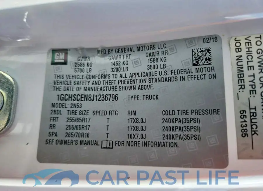 1GCHSCEN8J1236796# 13