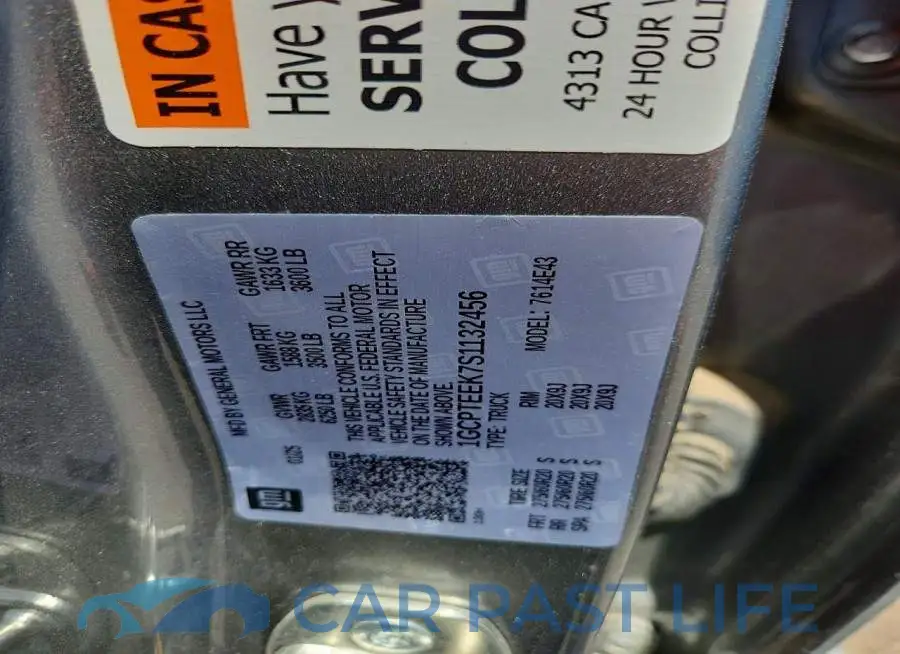 1GCPTEEK7S1132456# 12