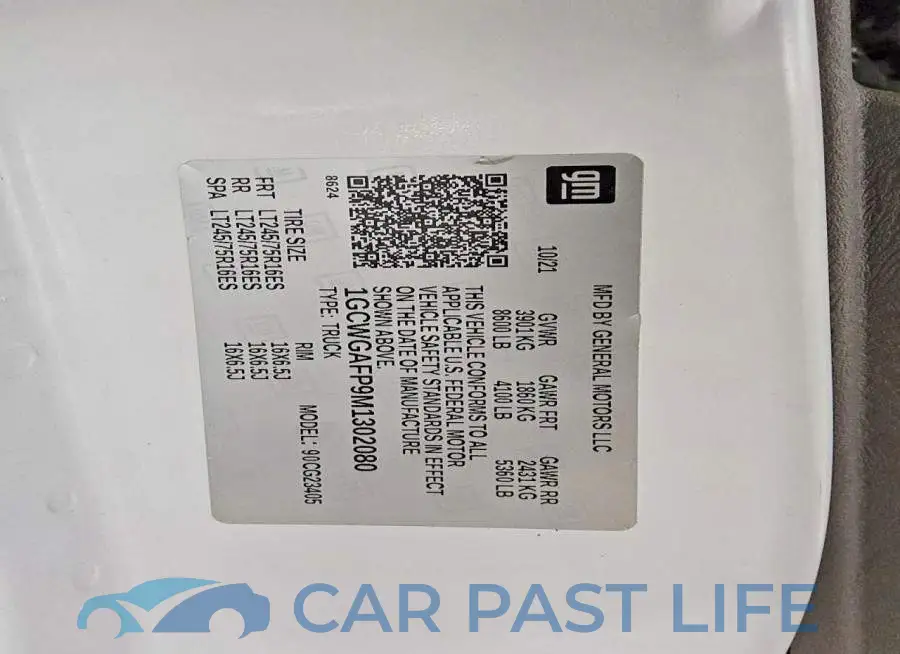 1GCWGAFP9M1302080# 13