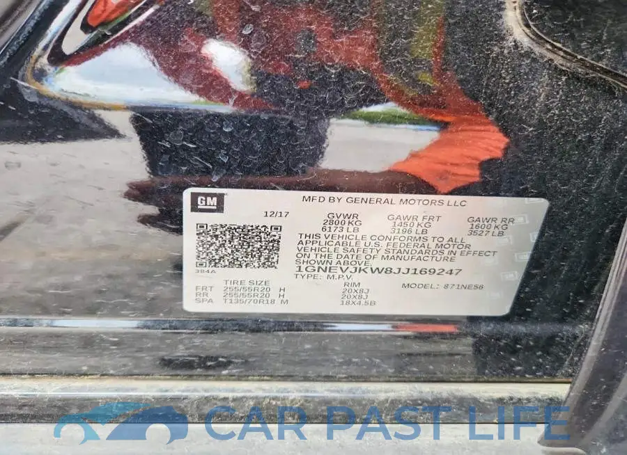 1GNEVJKW8JJ169247# 13