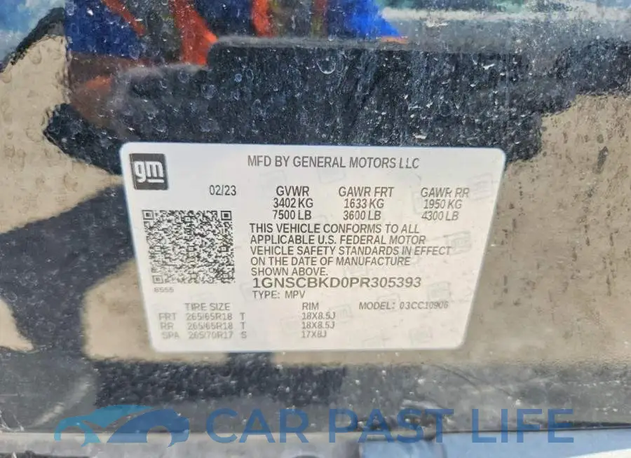 1GNSCBKD0PR305393# 13
