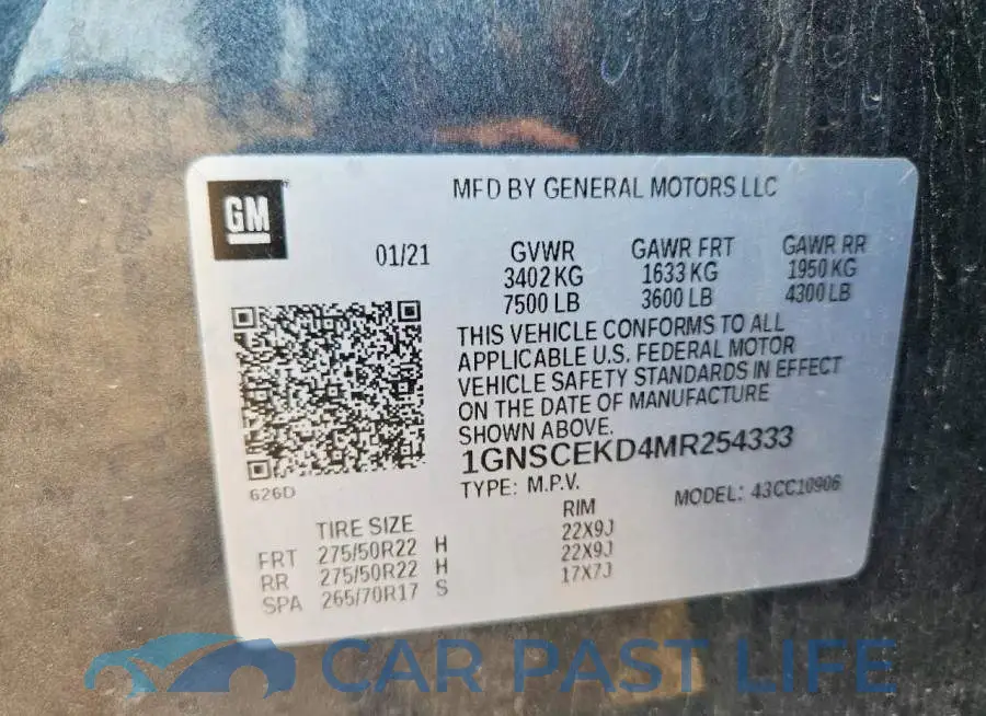 1GNSCEKD4MR254333# 13