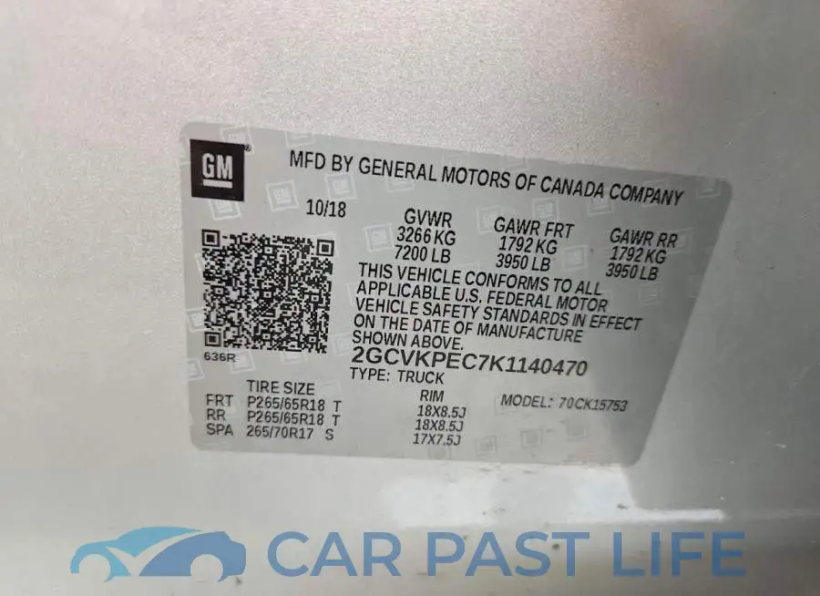 2GCVKPEC7K1140470# 12