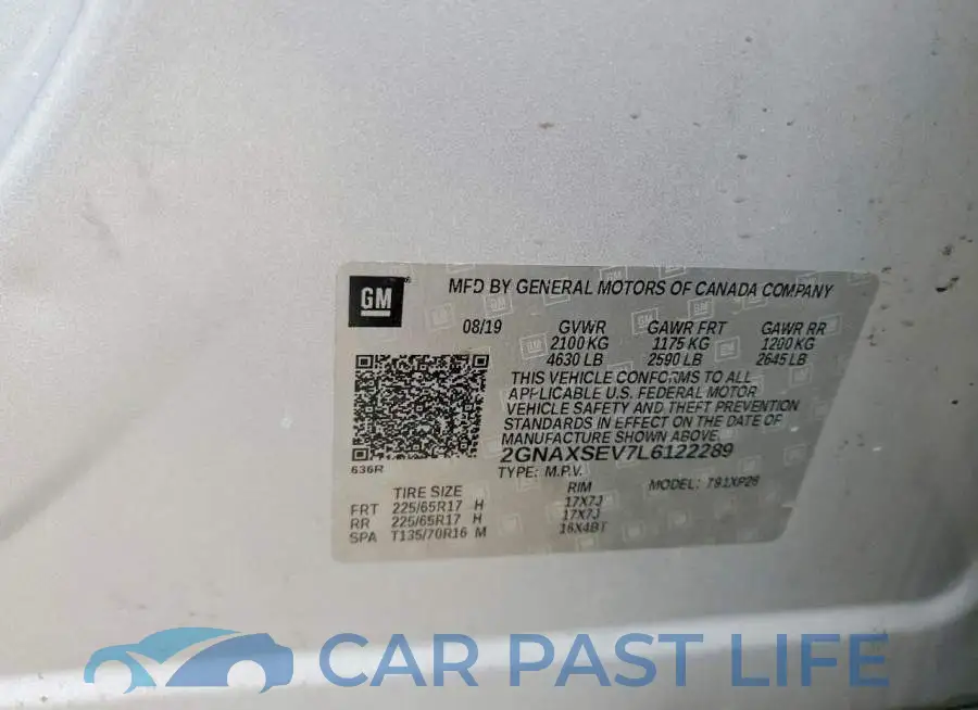 2GNAXSEV7L6122289# 13