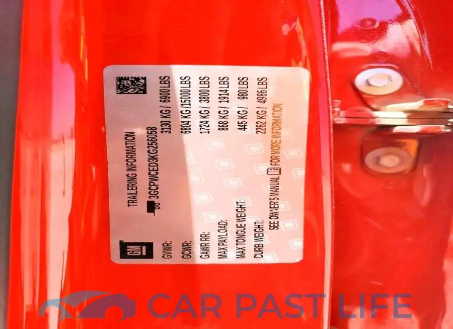 3GCPWCED3KG256058# 13