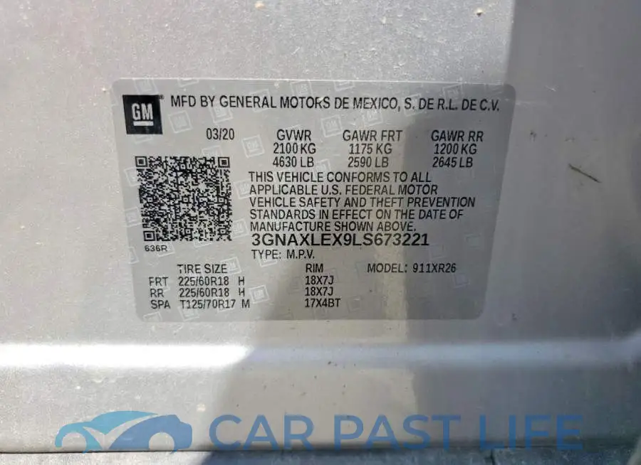 3GNAXLEX9LS673221# 13