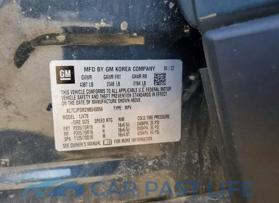 KL7CJPSM2NB540056# 13