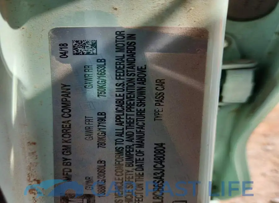 KL8CB6SA3JC480804# 12