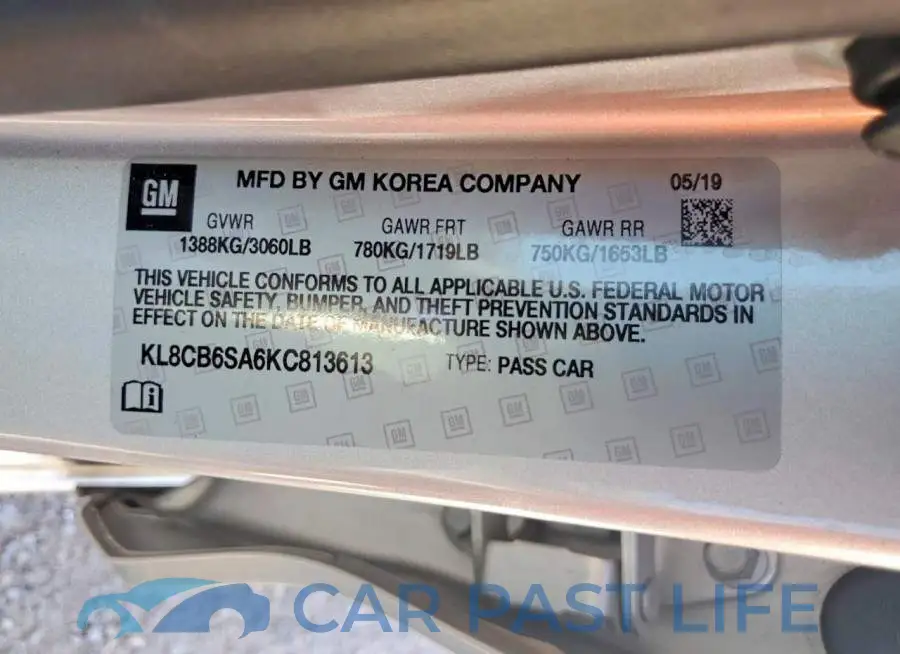 KL8CB6SA6KC813613# 14