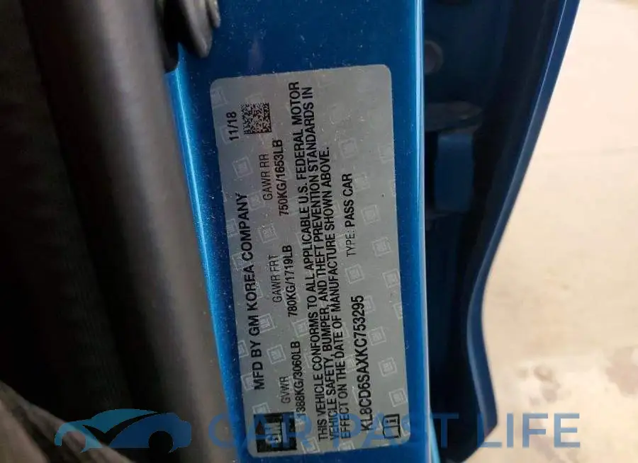 KL8CD6SAXKC753295# 12