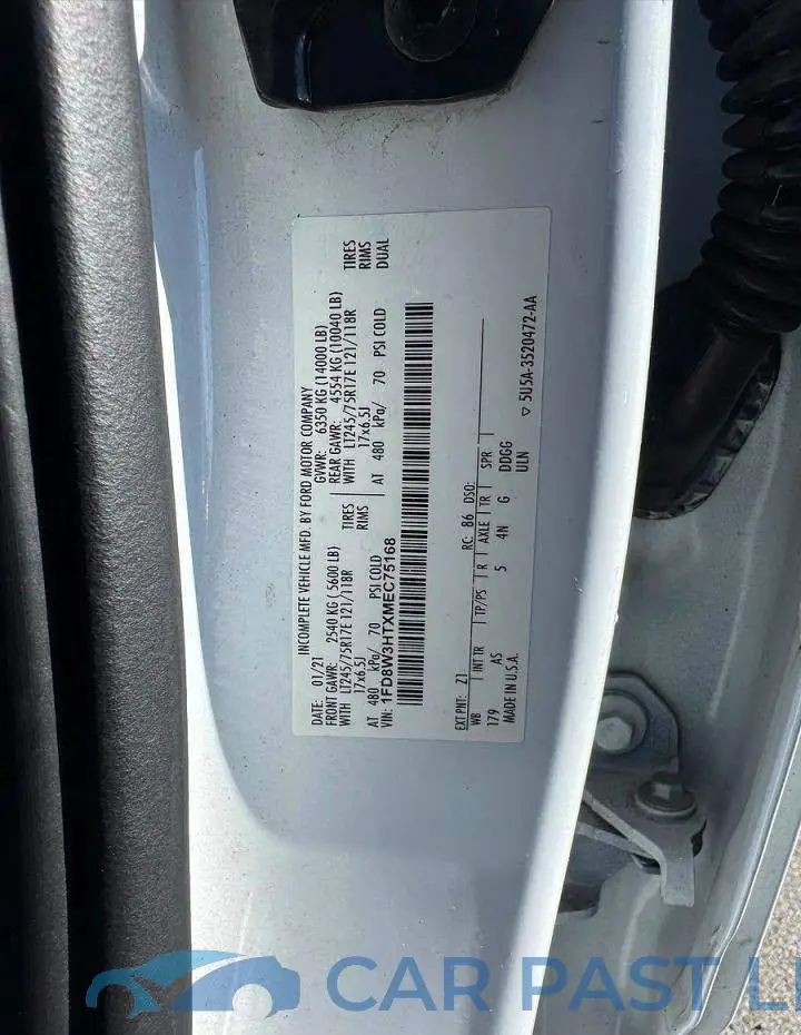 1FD8W3HTXMEC75168# 10