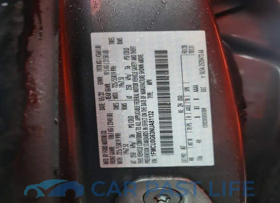 1FMCU0G63NUA81132# 13