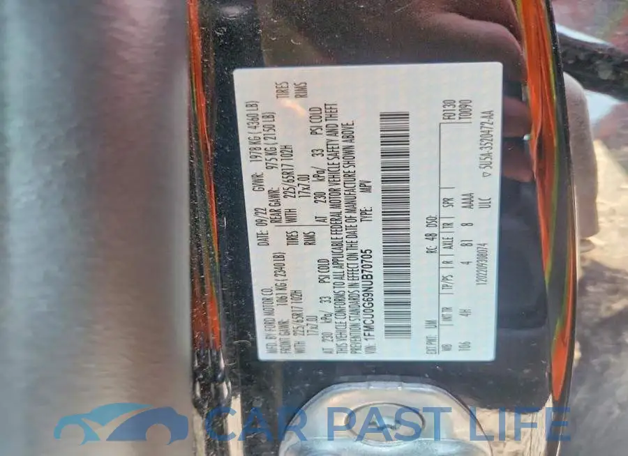 1FMCU0G69NUB70705# 13