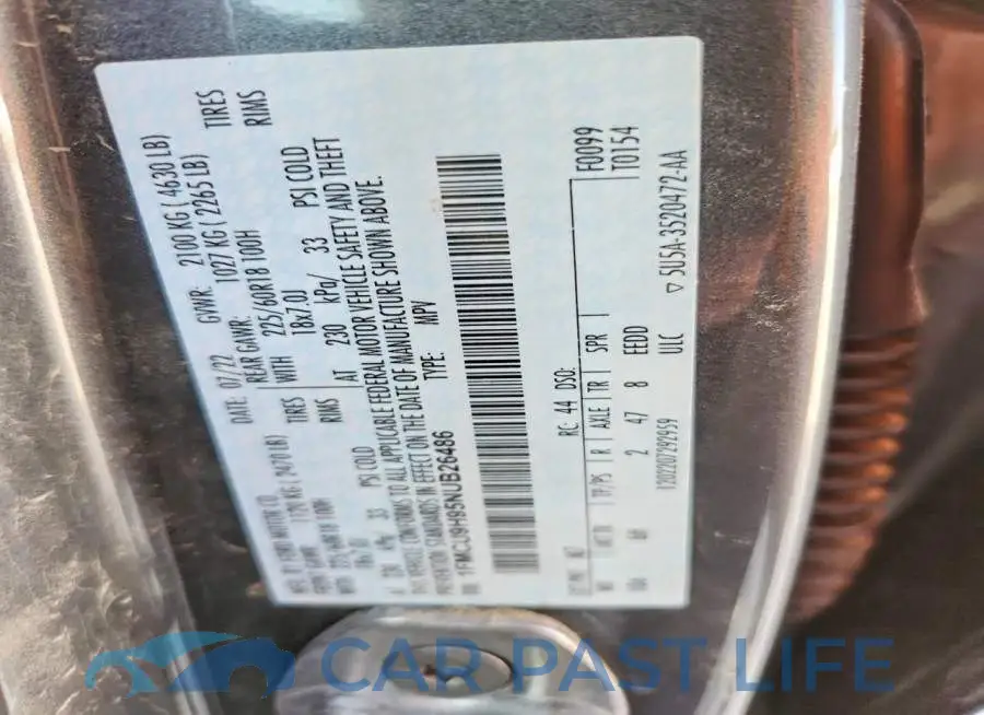 1FMCU9H95NUB26486# 14