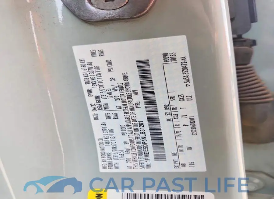 1FMEE5DP5NLB31261# 14