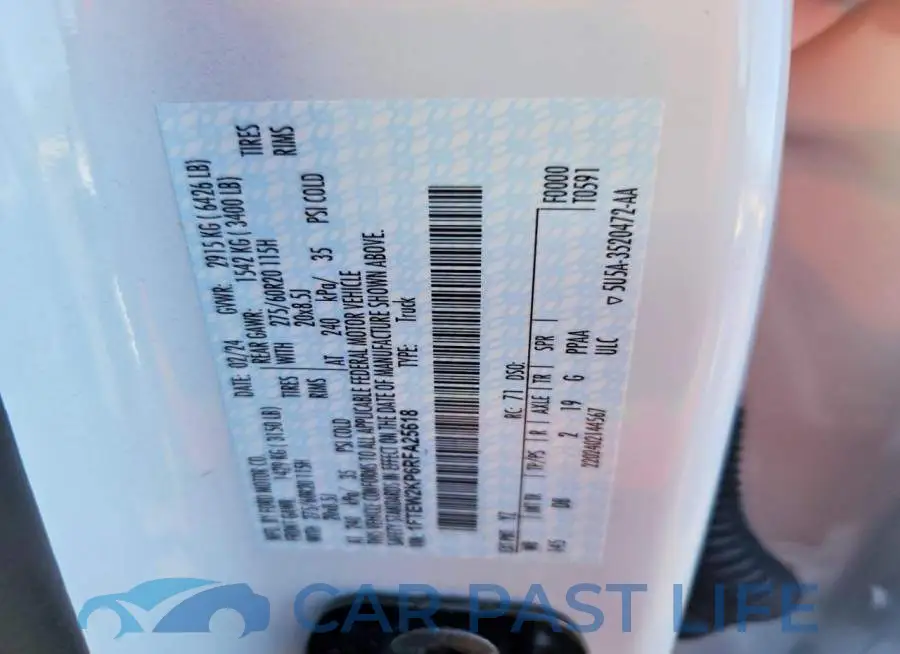 1FTEW2KP6RFA25618# 13