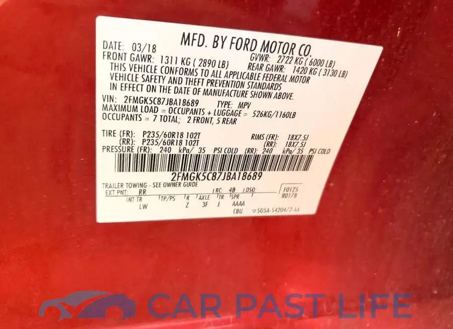 2FMGK5C87JBA18689# 13