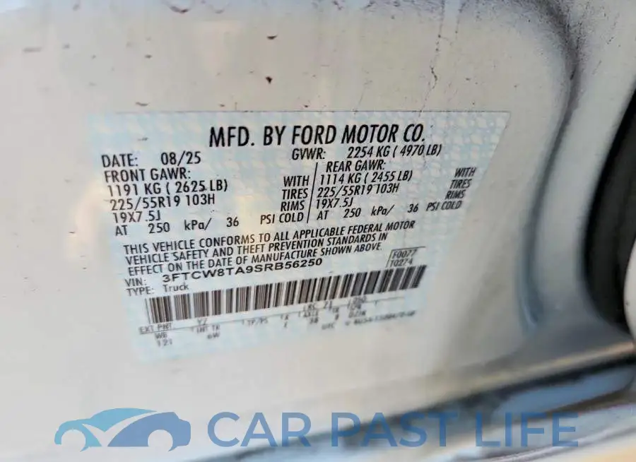 3FTCW8TA9SRB56250# 12