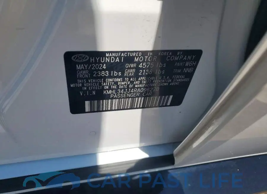KMHL34JJ4RA096270# 12