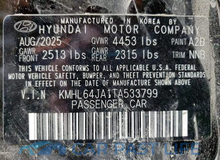 KMHL64JA1TA533799# 13