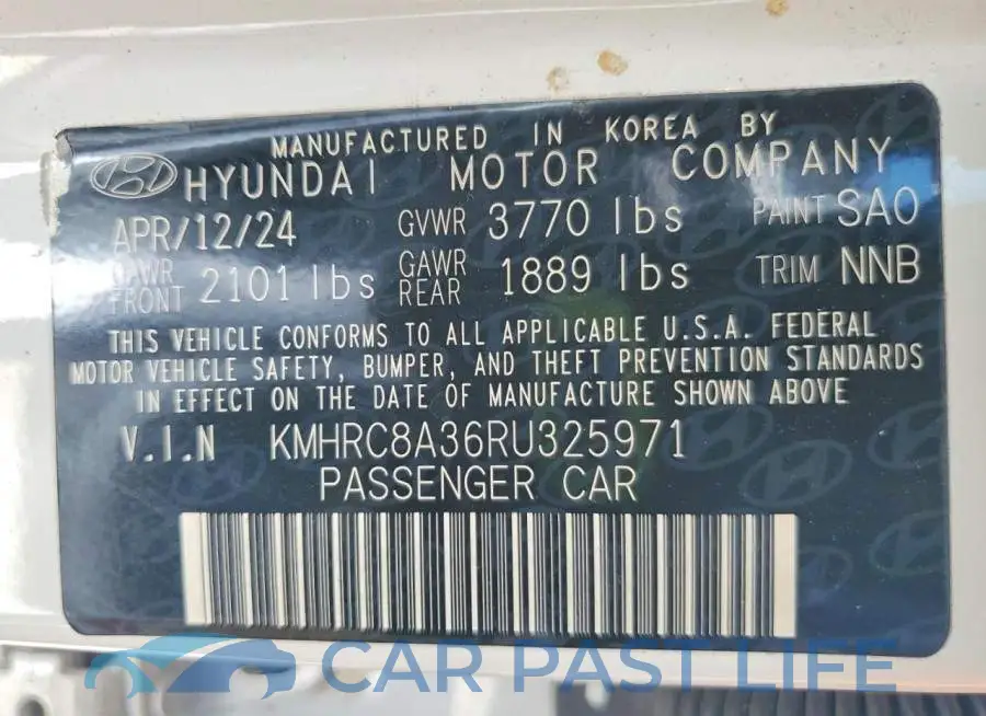 KMHRC8A36RU325971# 13