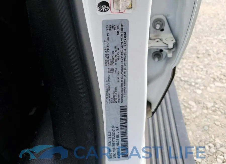 1C6SRFKT6LN358100# 12