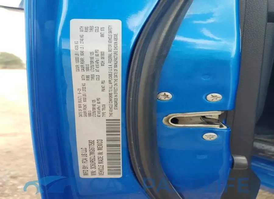 3C6UR5CL7MG677582# 12