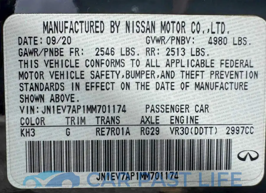 JN1EV7AP1MM701174# 15