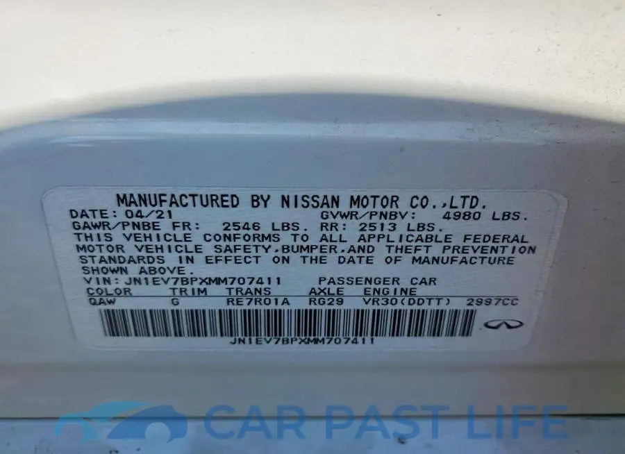 JN1EV7BPXMM707411# 12