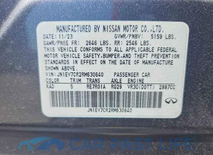 JN1EV7CR2RM630640# 12