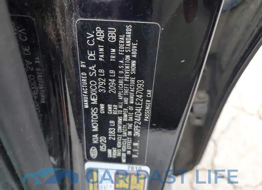 3KPF24AD4LE247093# 12