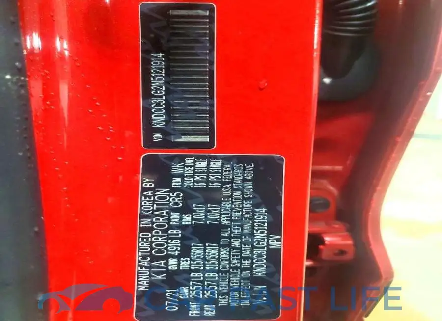 KNDCC3LG2N5121914# 12
