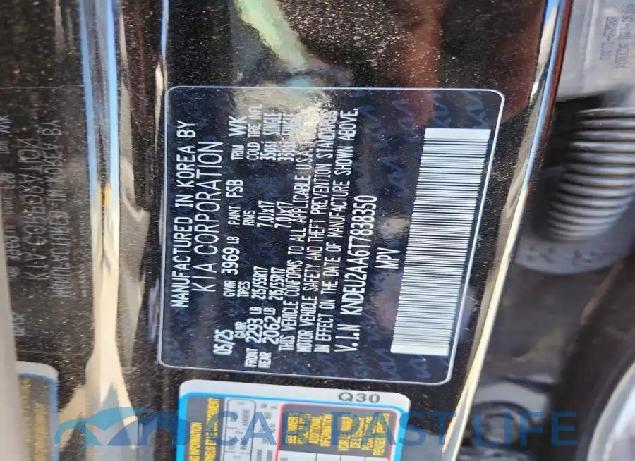 KNDEU2AA6T7838350# 12