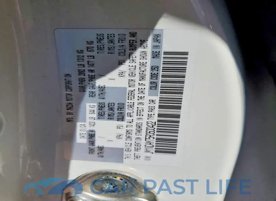 JM1NDAM75R0600422# 12