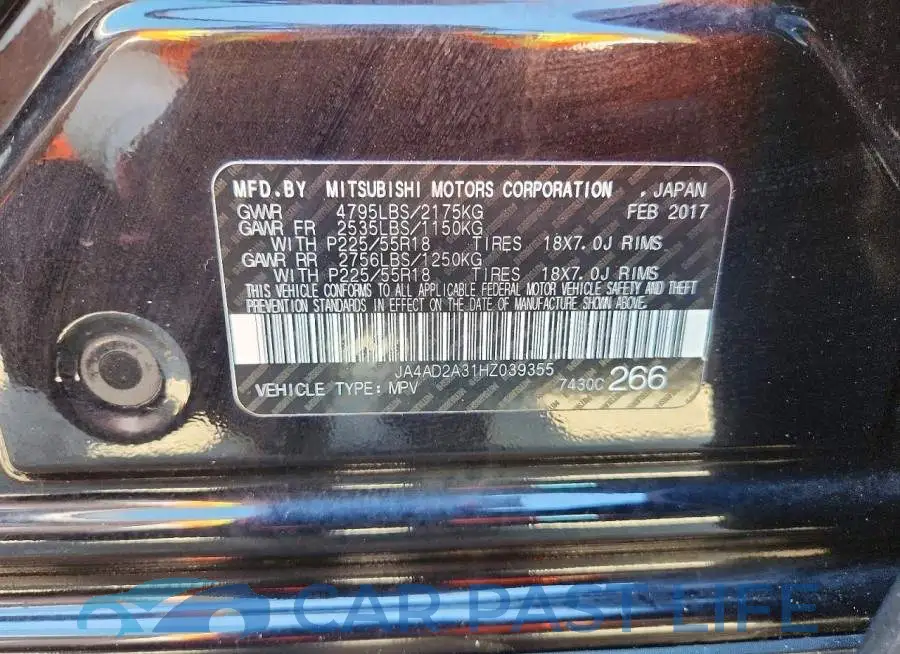 JA4AD2A31HZ039355# 13