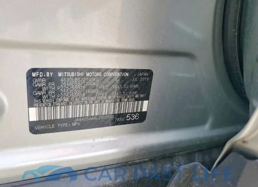 JA4AS5AA4LZ005540# 13