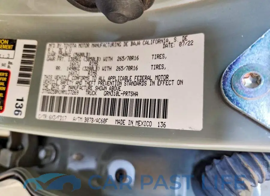 3TMDZ5BN1NM137269# 13