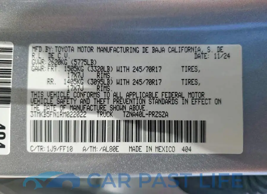 3TMKB5FN1RM022022# 12