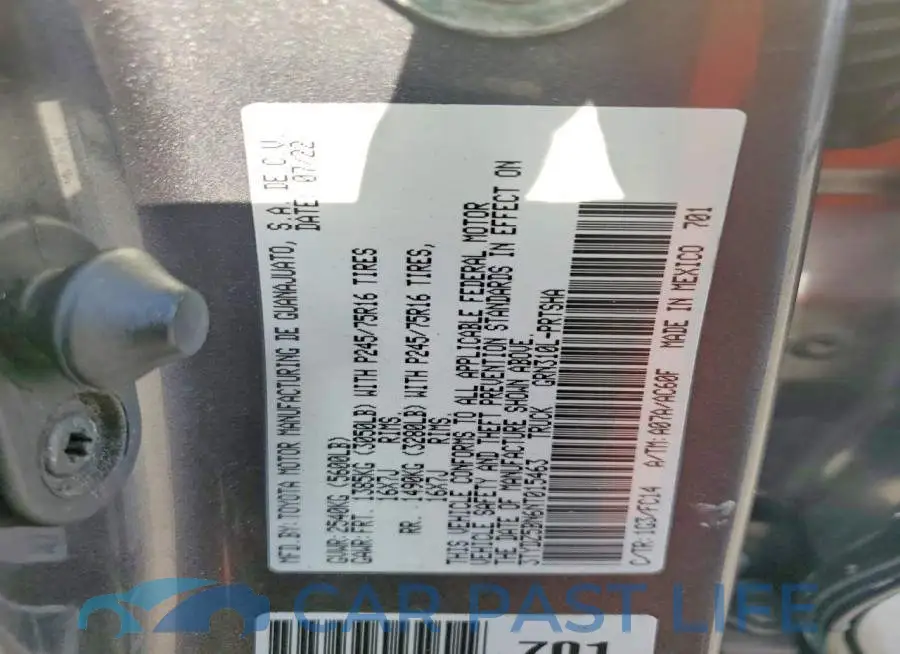 3TYDZ5BN6NT015463# 12