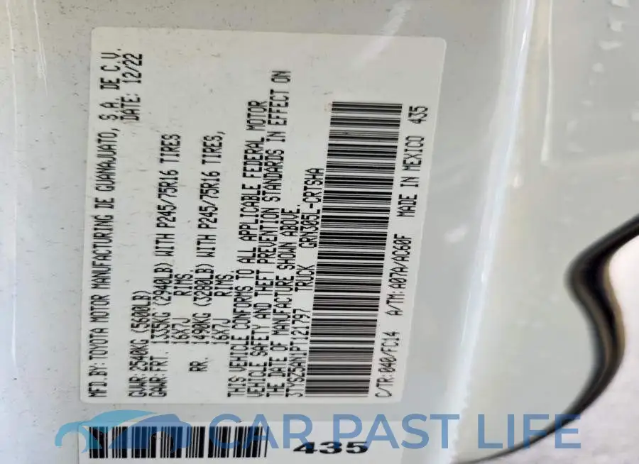 3TYSZ5AN1PT121797# 13