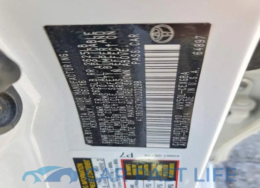 4T1BD1FK7HU203298# 12